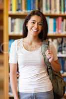 Portrait of a gorgeous student standing up