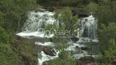 Waterfall in wet season in Australia