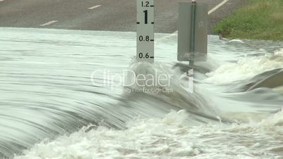 Flash flooding in Australia during cyclone