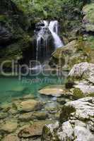 Wasserfall in der Vintgar-Schlucht