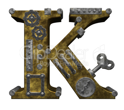 steampunk buchstabe k