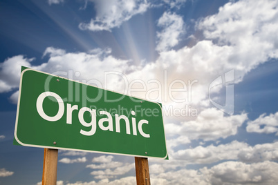 Organic Green Road Sign