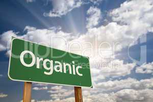 Organic Green Road Sign