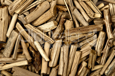 Grunge weathered wooden sticks