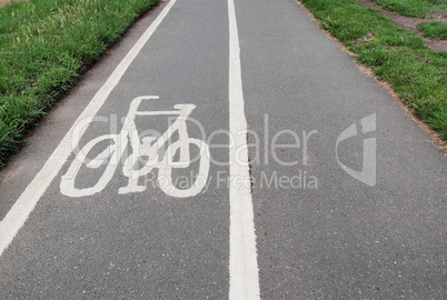 Bike lane sign