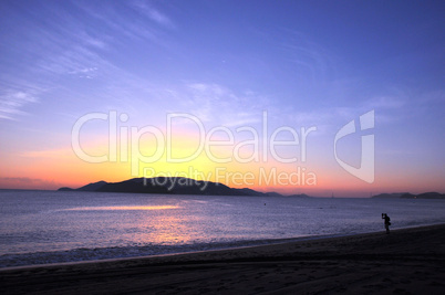 Sunrise on beach