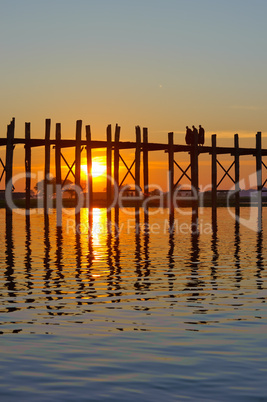 U Bein bridge, Mandalay, Myanmar