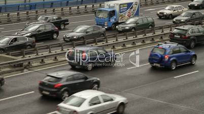 traffic on a street