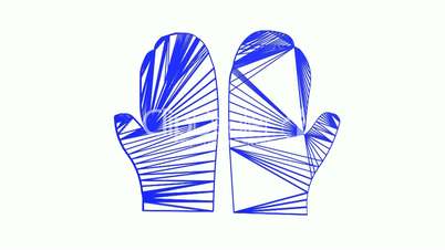 Rotation of 3D Gloves.glove,boxing,sport,hand,competition,fist,fight,jab,hit,boxer,Grid,mesh,sketch,structure,