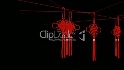 Moving of 3D Chinese knot.culture,oriental,year,festival,lunar,china,