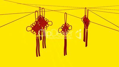 Moving of 3D Chinese knot.culture,oriental,year,festival,lunar,china,