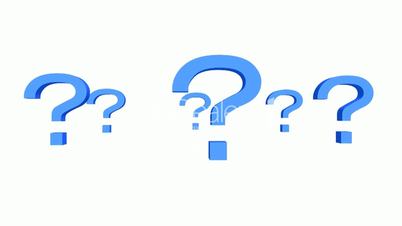 Rotation of 3D Question mark.isolated,mark,3d,illustration,abstract,problem,think,faq,answer,