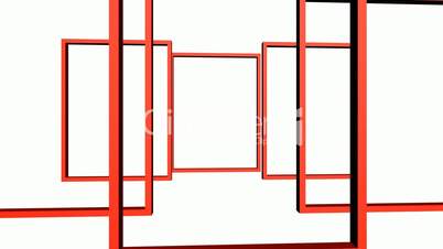 Rotation of 3D Matrix Frame container,door,windows,design,decoration,background,art,picture,space,gallery,blank,pattern,ornamental,