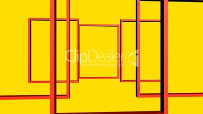 Rotation of 3D Matrix Frame container,door,windows,design,decoration,background,art,picture,space,gallery,blank,pattern,ornamental,