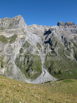 Harsh Mountains In Canton Glarus