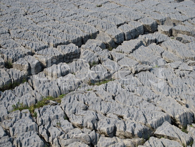 Karst Rocks Shaped Like A Brocken Chocolate Bar