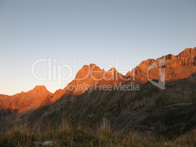 Sunrise In The Mountains