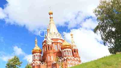 Svyato Mihailovsky Cathedral Izhevsk  timelapse