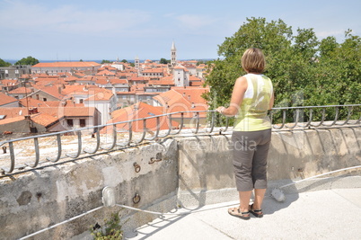 Blick vom Kapetanovaturm auf Zadar