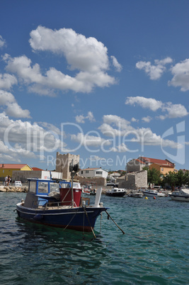 Bootshafen in Razanac, Kroatien