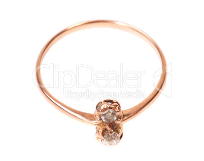 golden jewellery ring