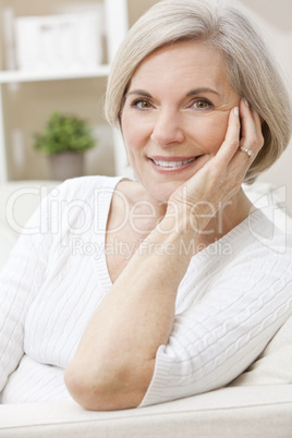 Portrait of A Happy Smiling Attractive Senior Woman