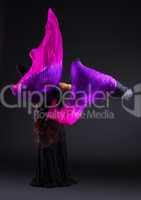 Arabia dance with purple veil