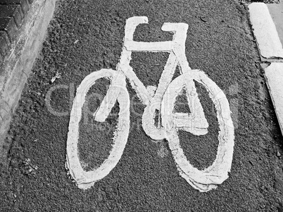 Bike lane sign