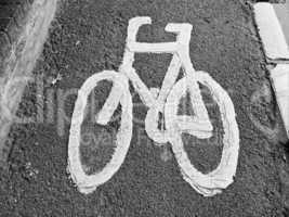 Bike lane sign