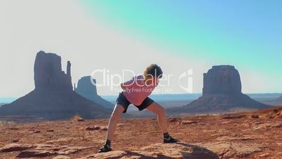 Gymnastik, Monument Valley