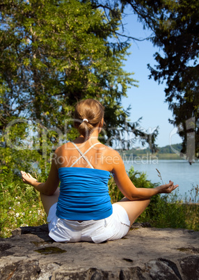 meditating woman