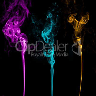 Three Colorful Smoke