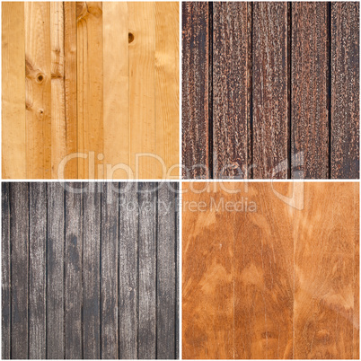 Set of wooden textures