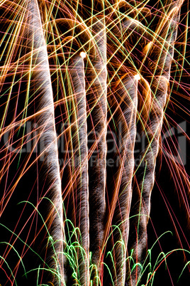 Feuerwerk am Nachthimmel