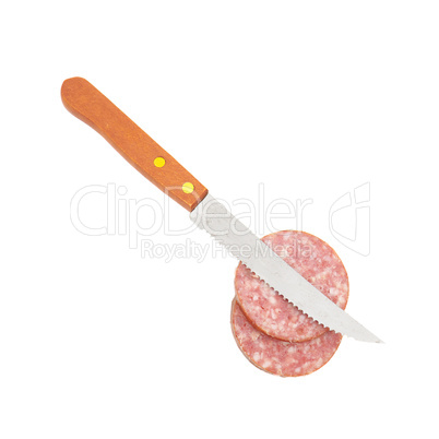 cut sausage