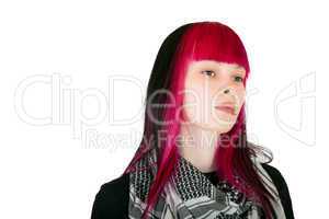 Junge Frau mit roten Haaren