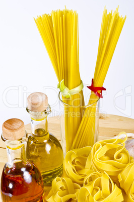 pappardelle and spaghetti