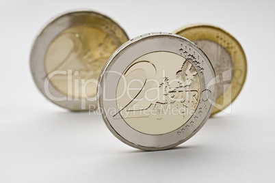 Three Euro Coins