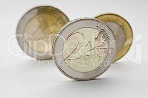 Three Euro Coins