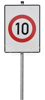 Sign, speed limit