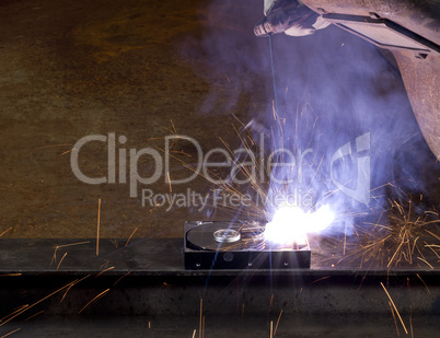 welding on a hard drive