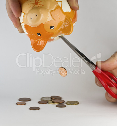 getting money out of piggybank