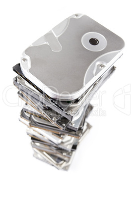 Stack of hard drive with copy space