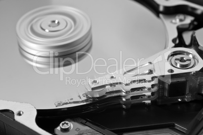 hard disk in motion - one-three