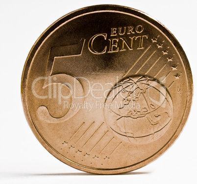 five euro cent coin