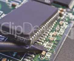 taking chip from circuit board by force