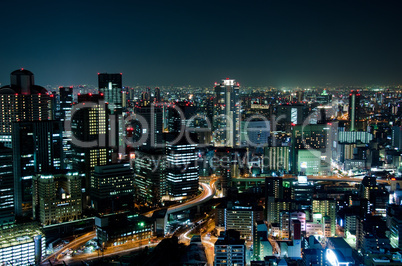 Osaka Skyline at night