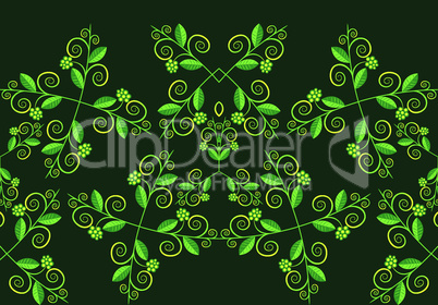 floral horizontal pattern