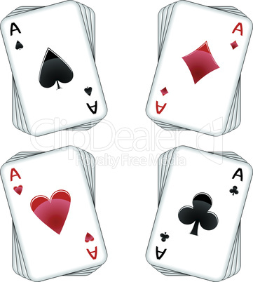aces playing cards