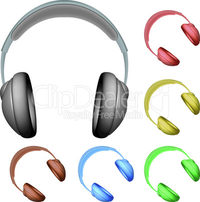 headphones against white